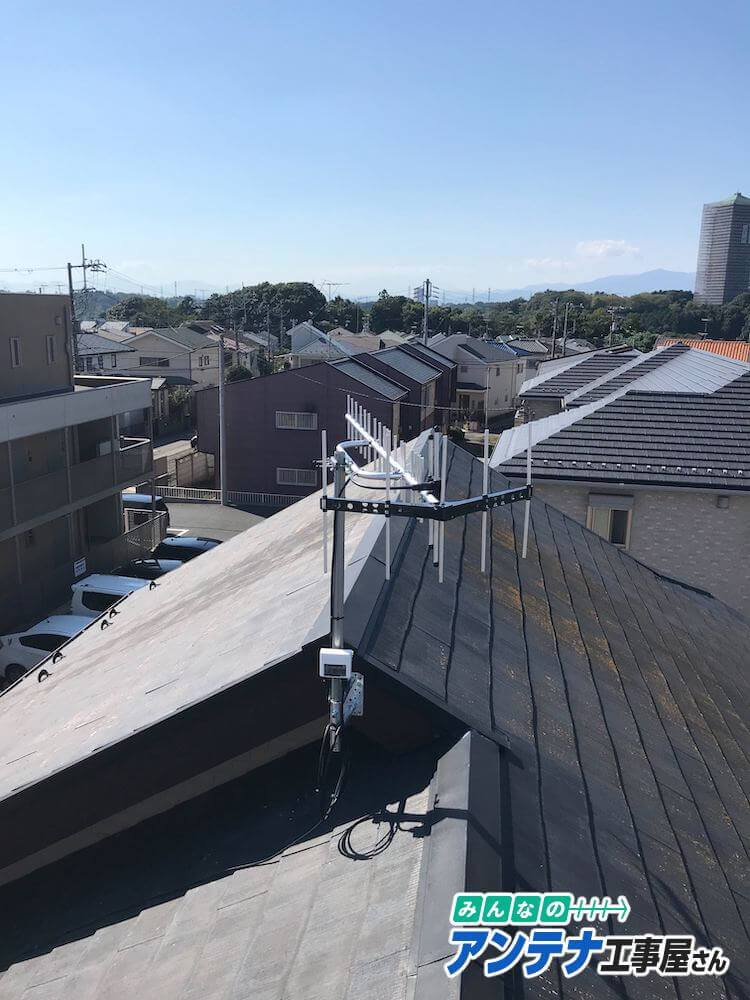 神奈川県横浜市K様邸に設置した八木式アンテナ